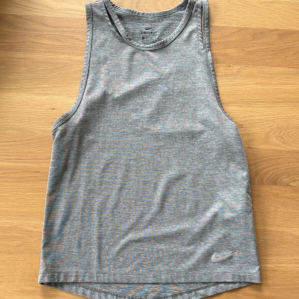 Nike Heather Gray Dri Fit Tank XS